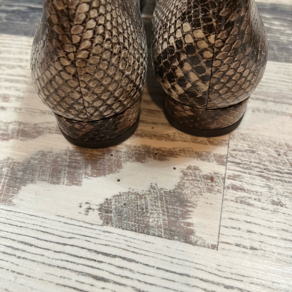 Stuart Weitzman Brown Python Print Flats - image 7